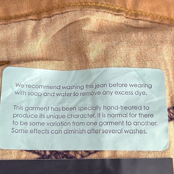 NYDJ Beat Leather Brown Jeans 18W Skinny - Picture 12 of 16